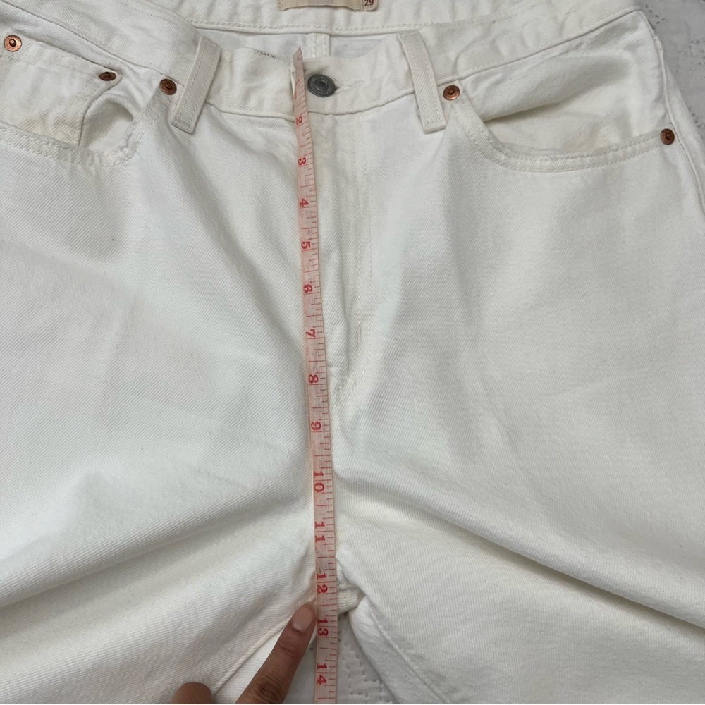 Levi's XL Flood High Rise Wide Leg Jeans White Size 29 - Picture 7 of 17